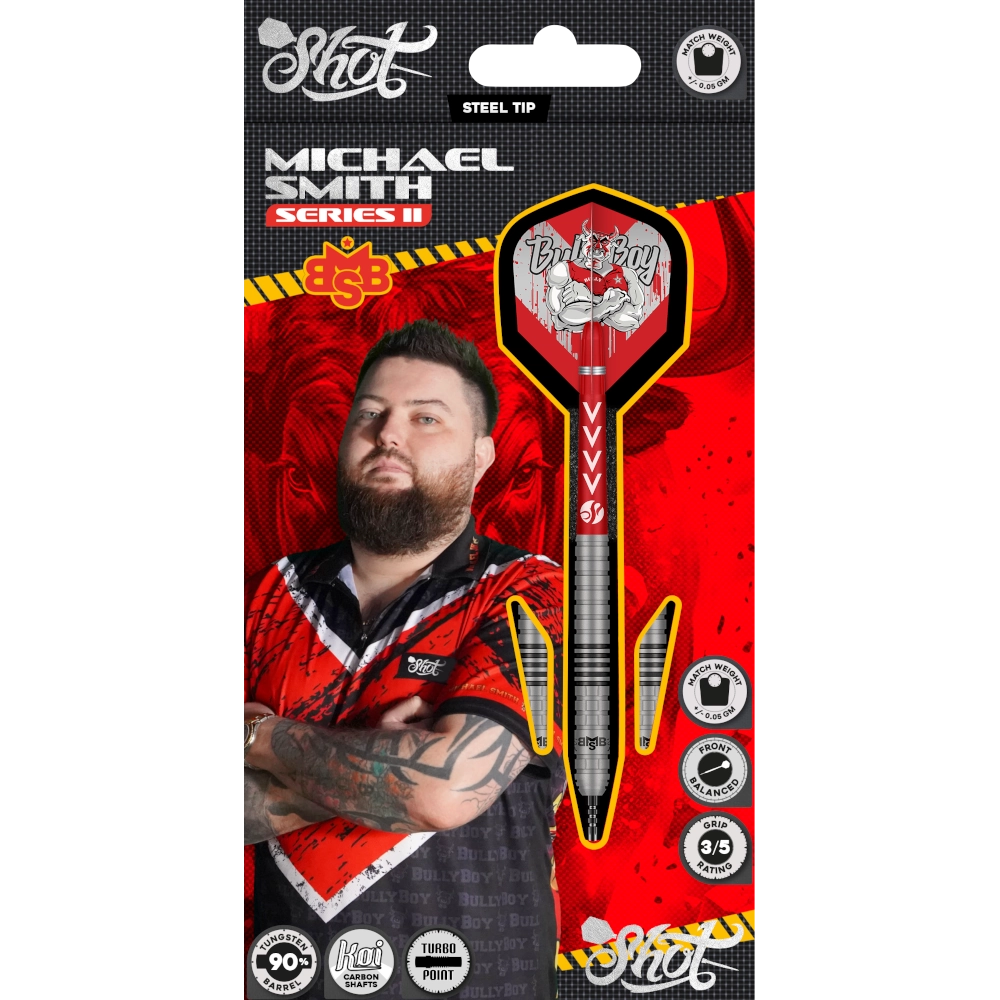 Shot Michael Smith Series II Turbo Point Steeldart 90%