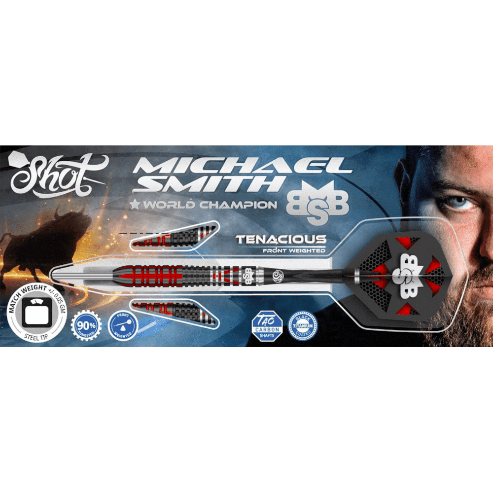 Shot Michael Smith Tenacious Steeldart 90%