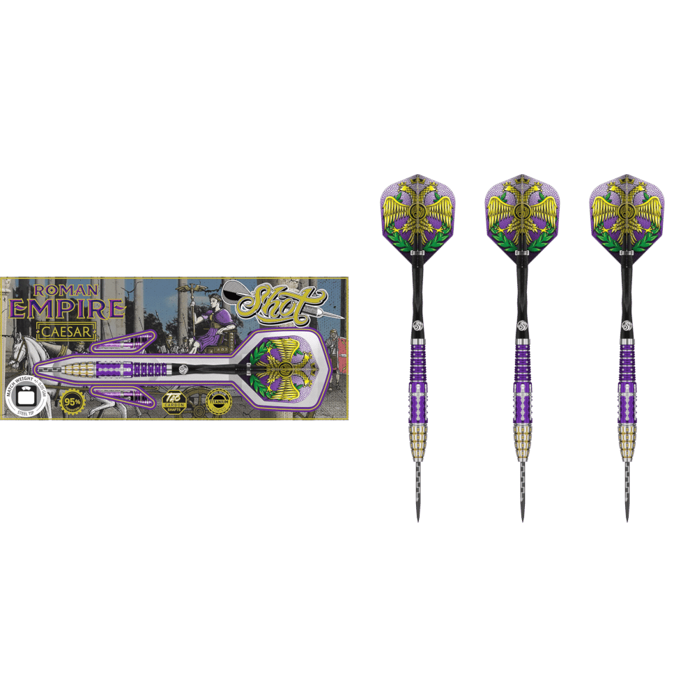 Shot Roman Empire Caesar Steel Tip Darts 95%
