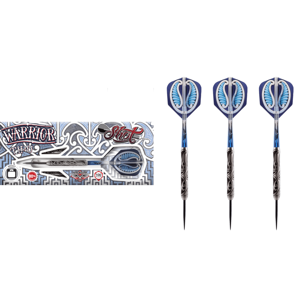 Shot Warrior Tipu Steel Tip Darts 80%