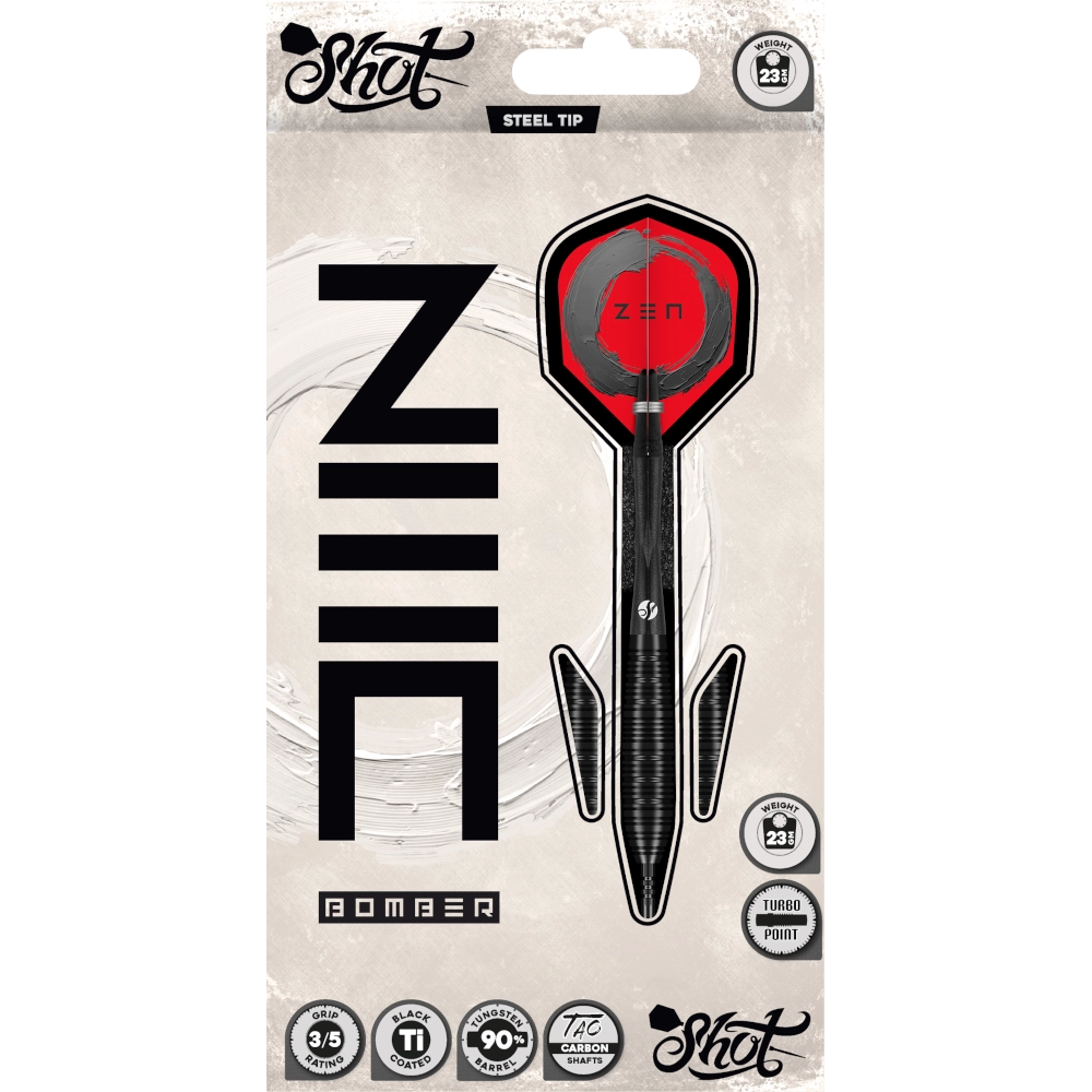 Shot Zen Bomber Turbo Point Steeldart 90%