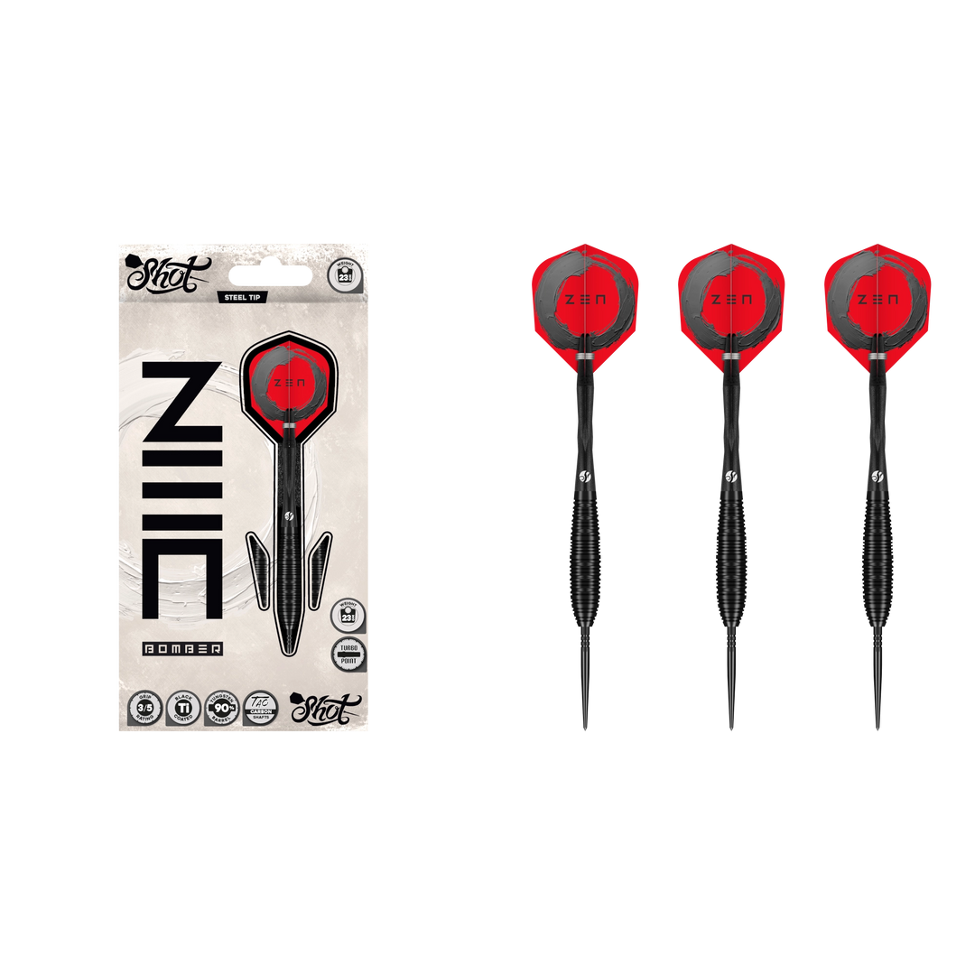 Shot Zen Bomber Turbo Point Steeldart 90%