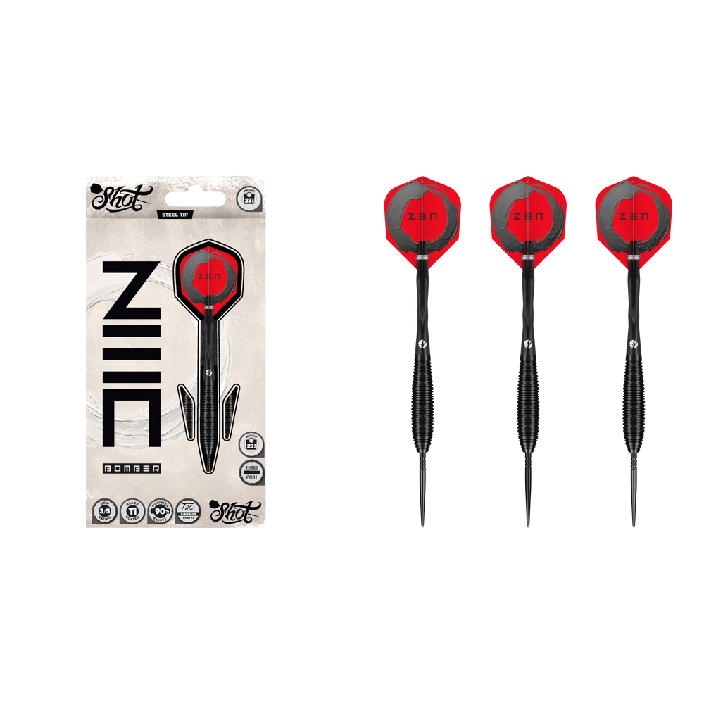 Shot Zen Bomber Turbo Point Steeldart 90%