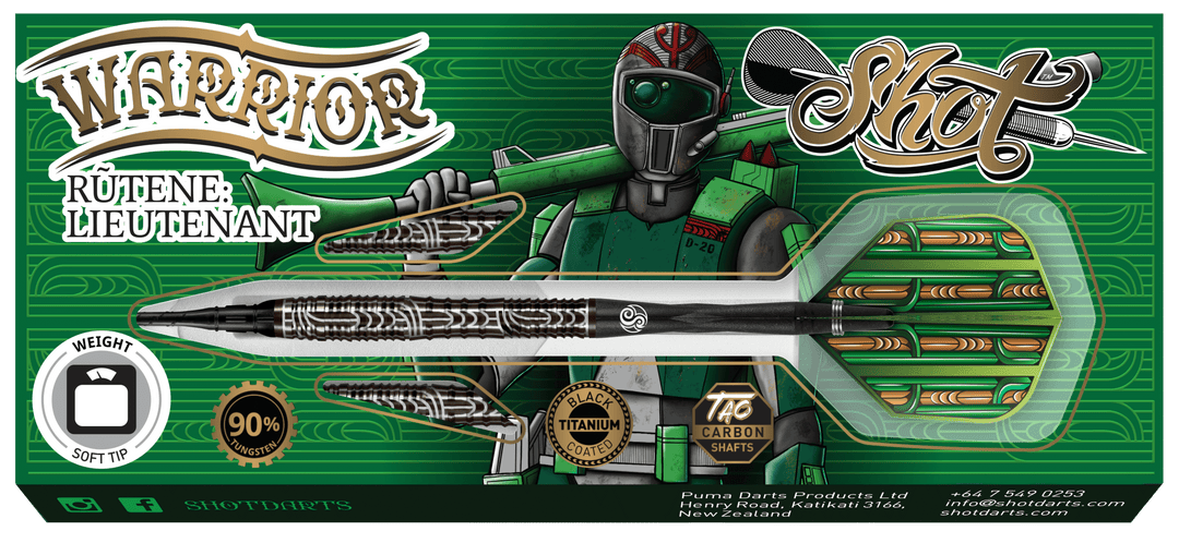 Shot Warrior Rutene Softdart 90%