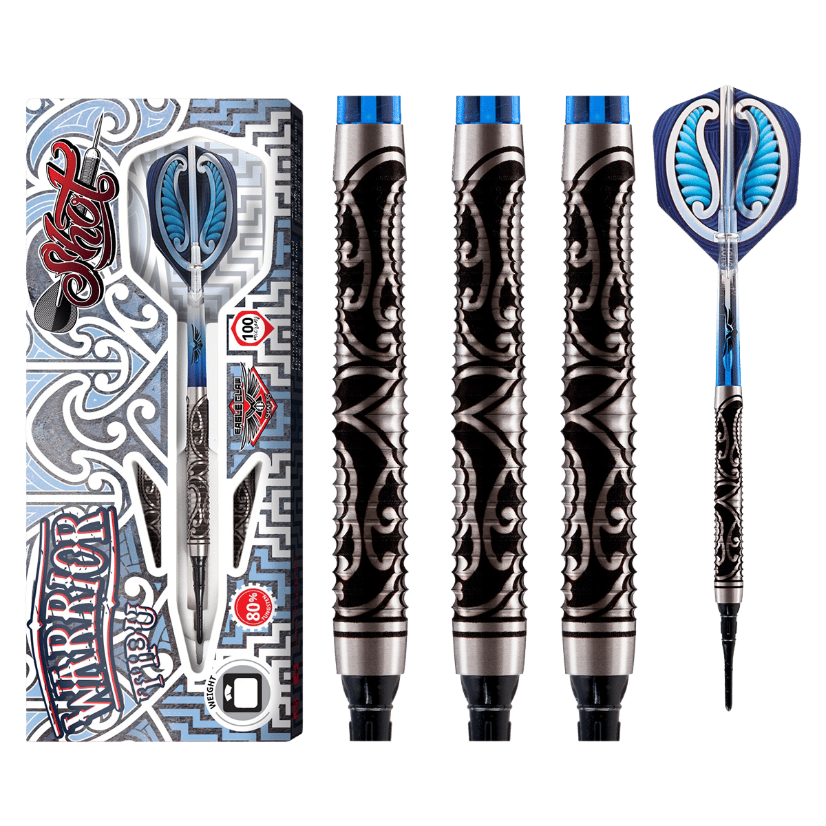Shot Warrior Tipu Soft Tip Darts 80%