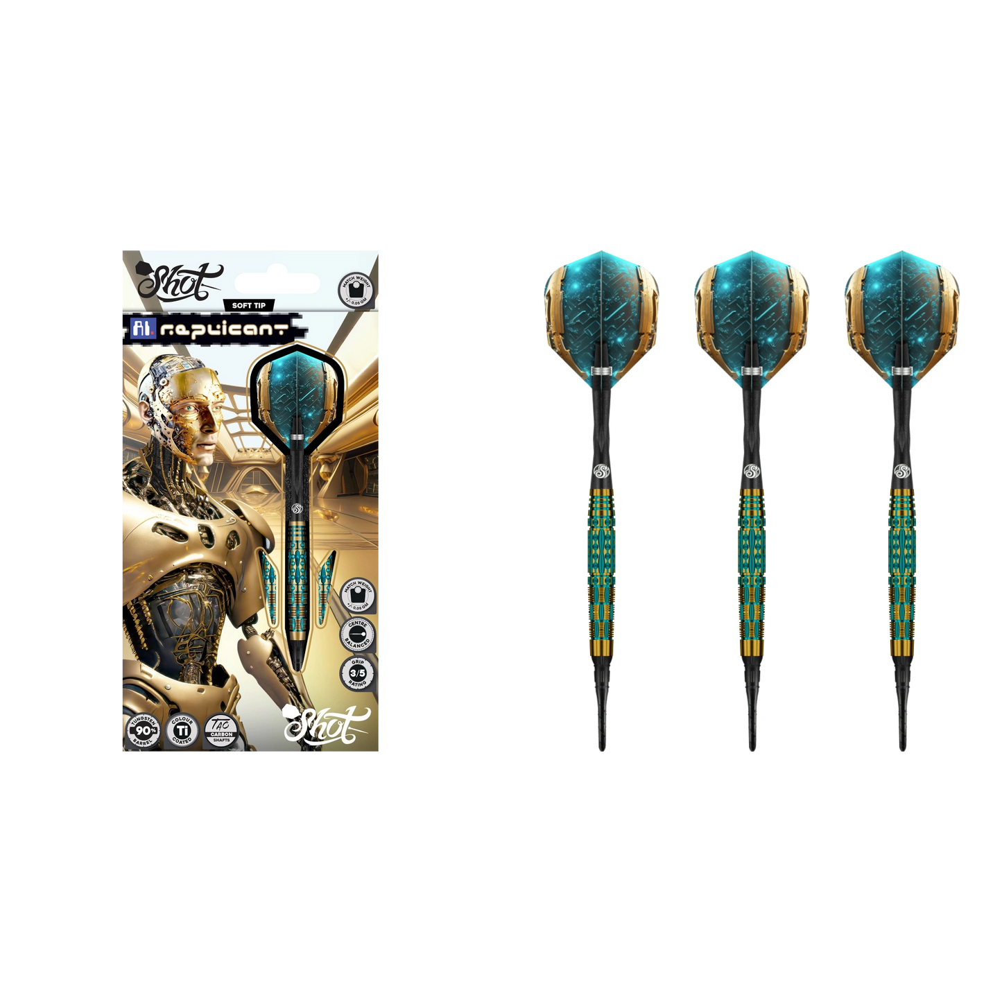 Shot AI Replicant Soft Tip Darts 90%