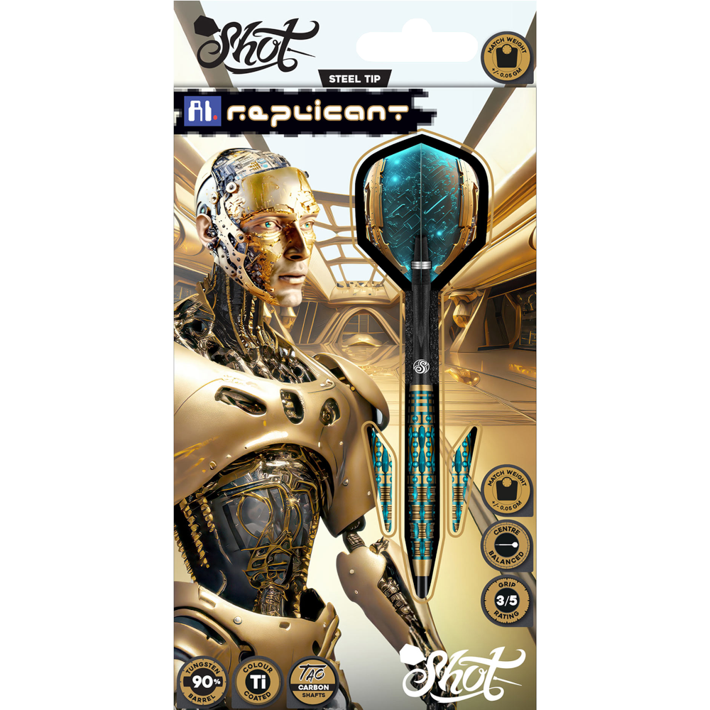 Shot AI Replicant Steel Tip Darts 90%
