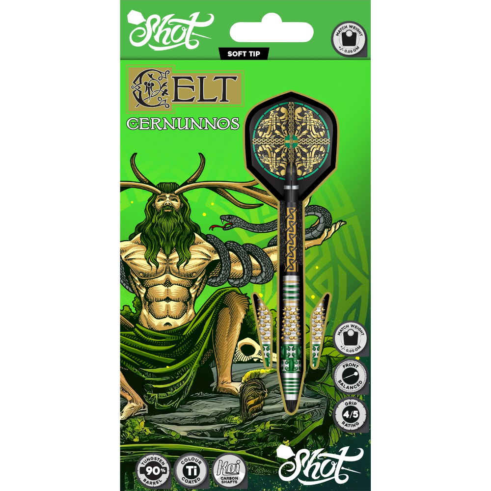 Shot Celt Cernunnos Soft Tip Darts 90%