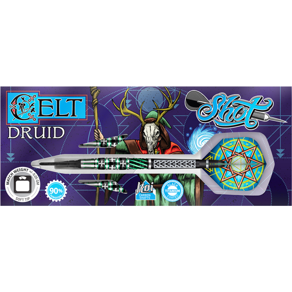 Shot Celt Druid Soft Tip Darts 90%