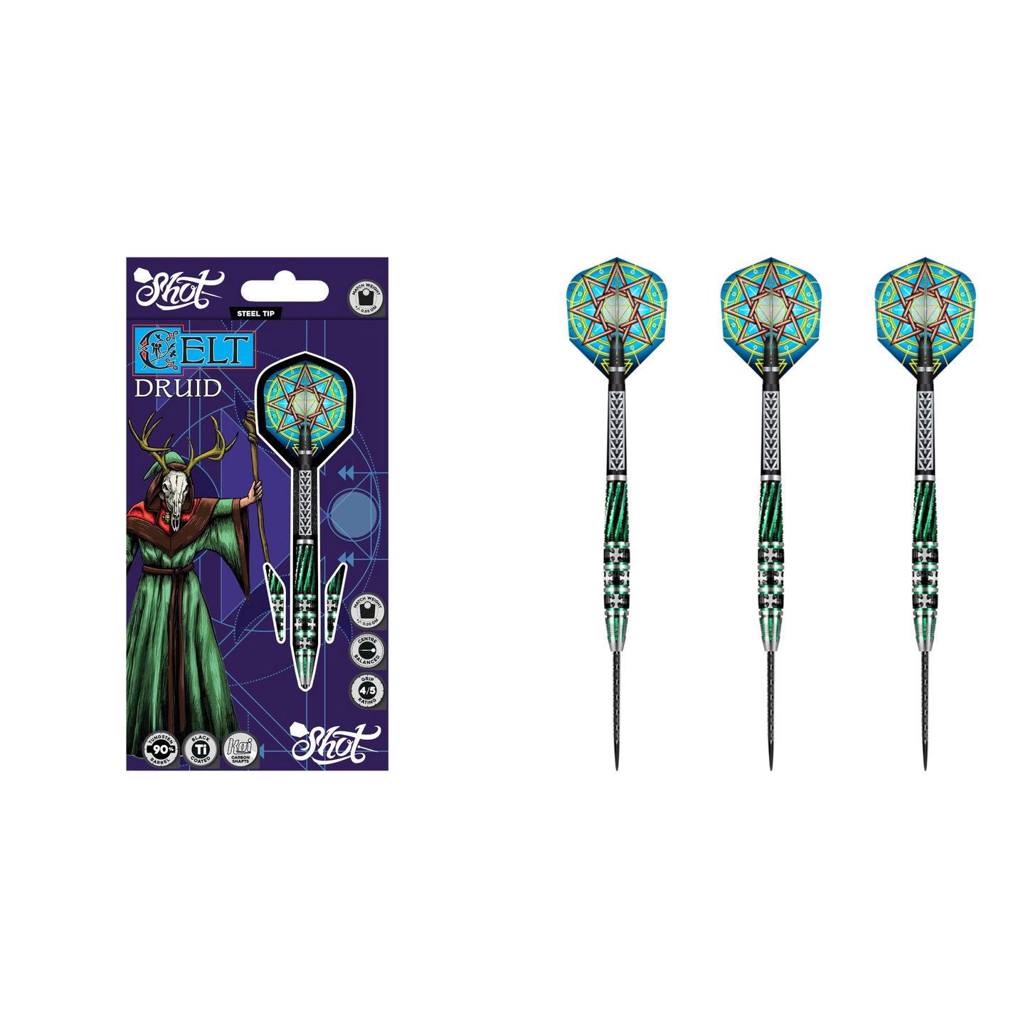 Shot Celt Druid Steeldart 90%