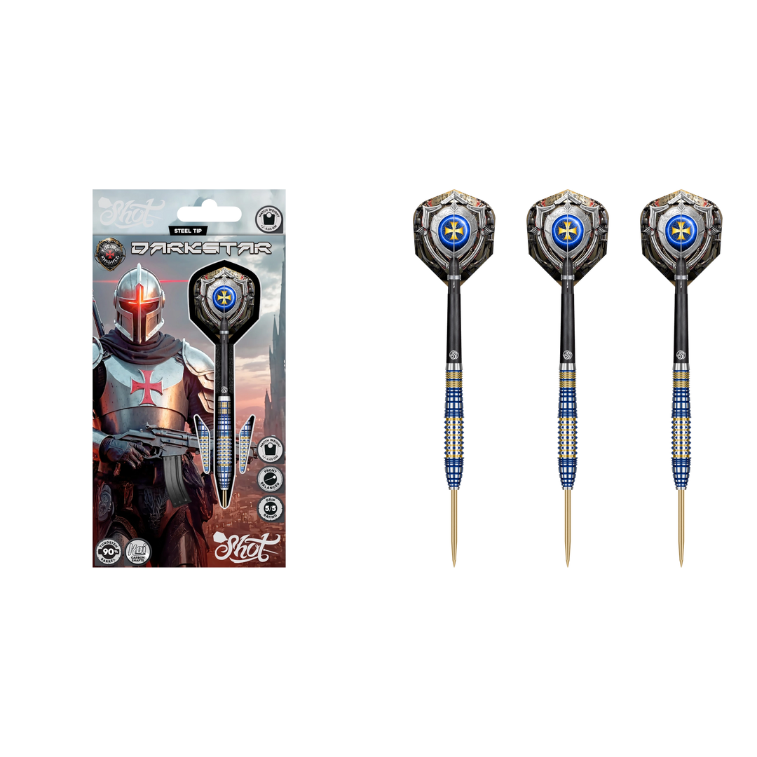 Shot Future Knights Darkstar Steel Tip Darts 90%