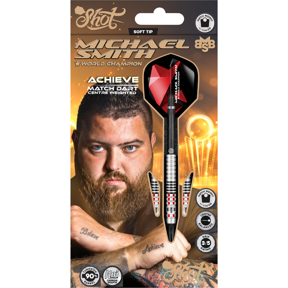 Shot Michael Smith Achieve Soft Tip Darts 90%
