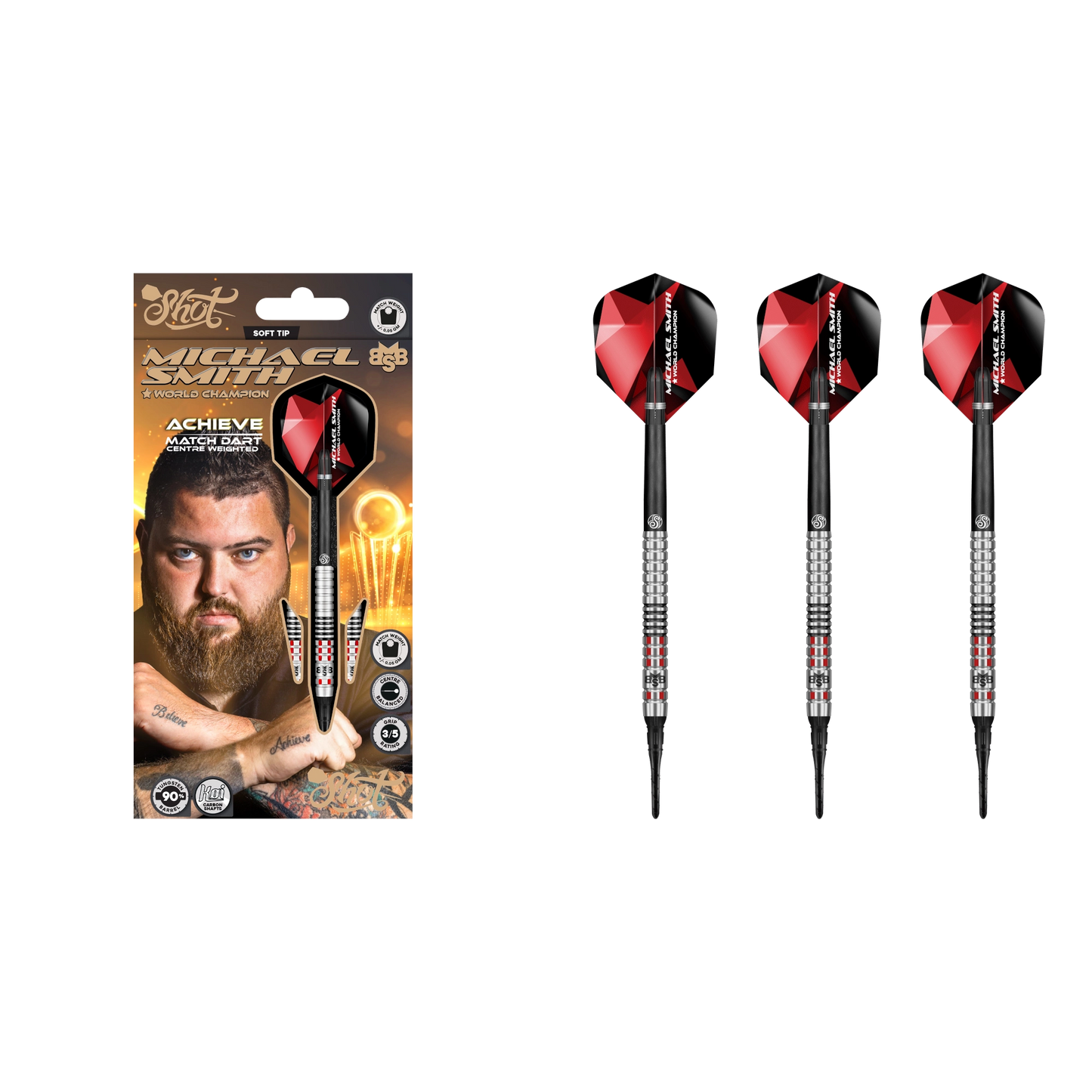 Shot Michael Smith Achieve Soft Tip Darts 90%