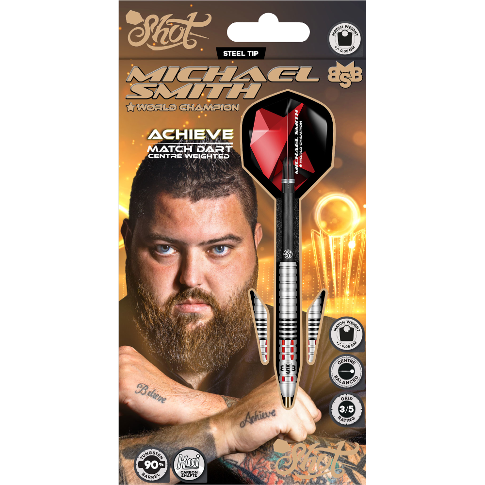 Shot Michael Smith Achieve Steeldart 90%