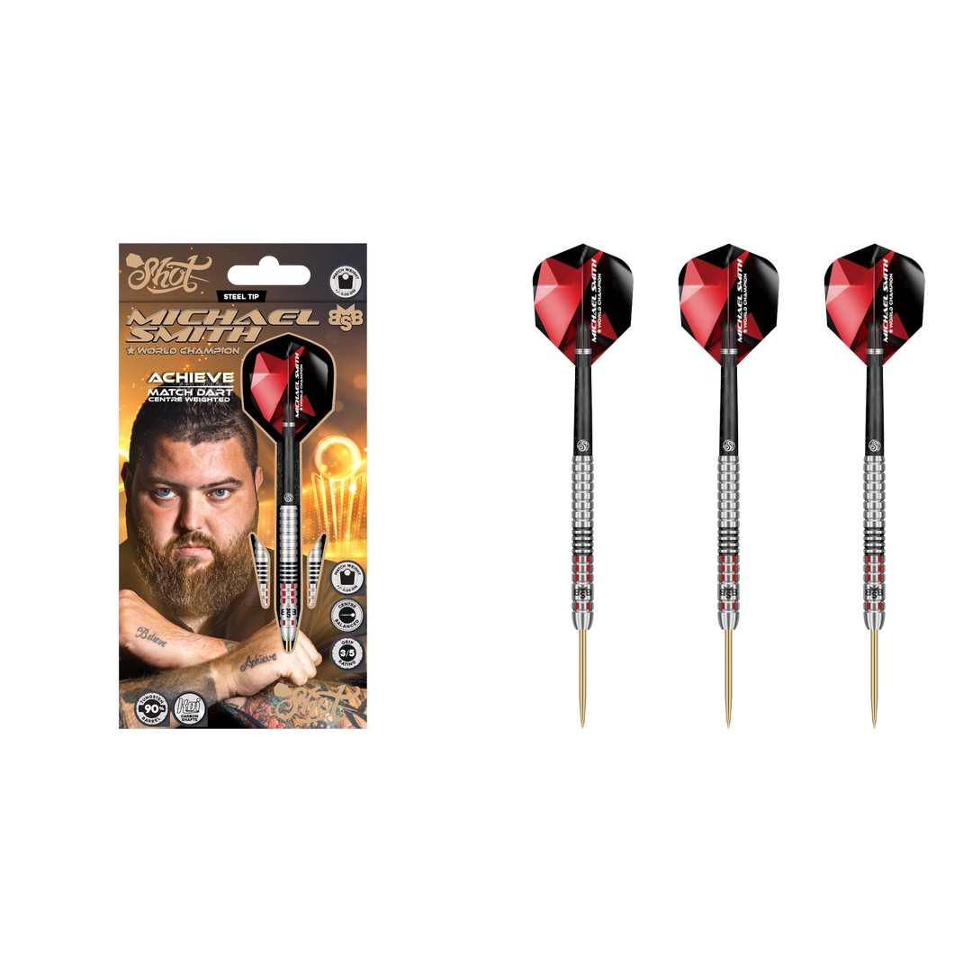 Shot Michael Smith Achieve Steeldart 90%