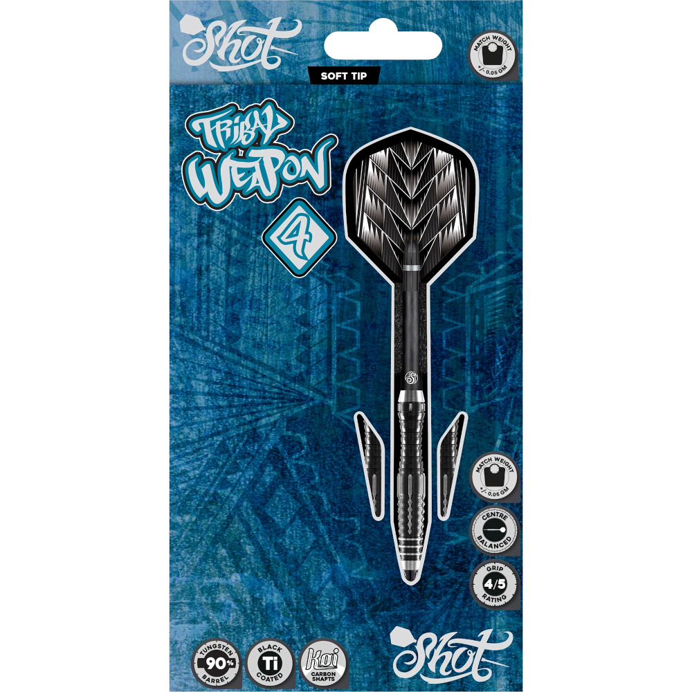 Shot Tribal Weapon 4 Soft Tip Dart 90%