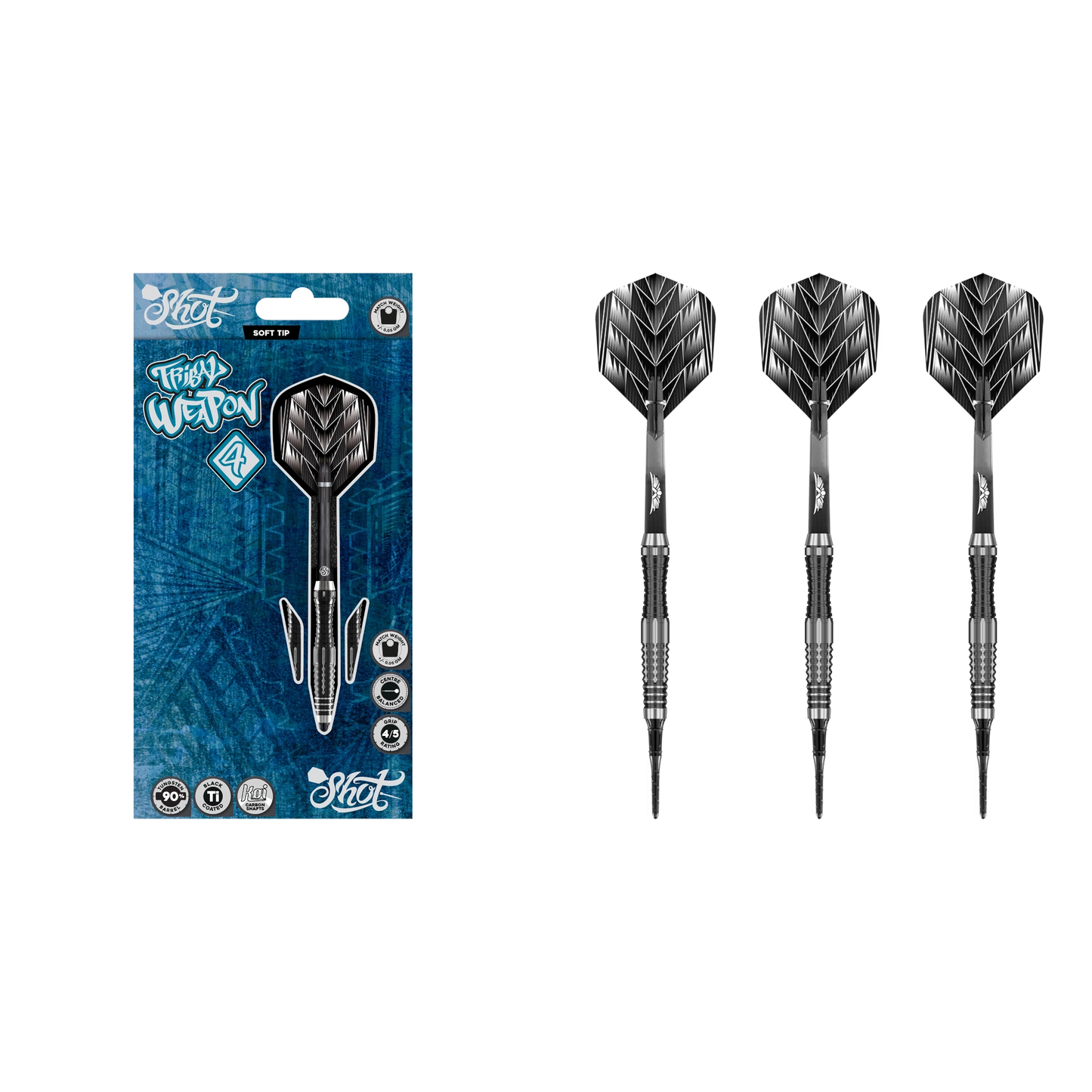 Shot Tribal Weapon 4 Soft Tip Dart 90%