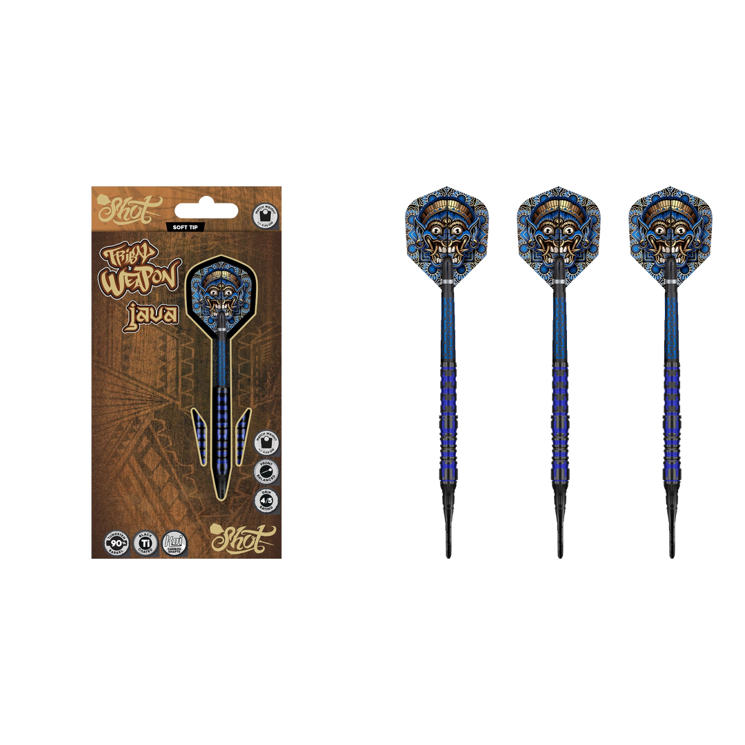 Shot Tribal Weapon Java Soft Tip Darts 90%