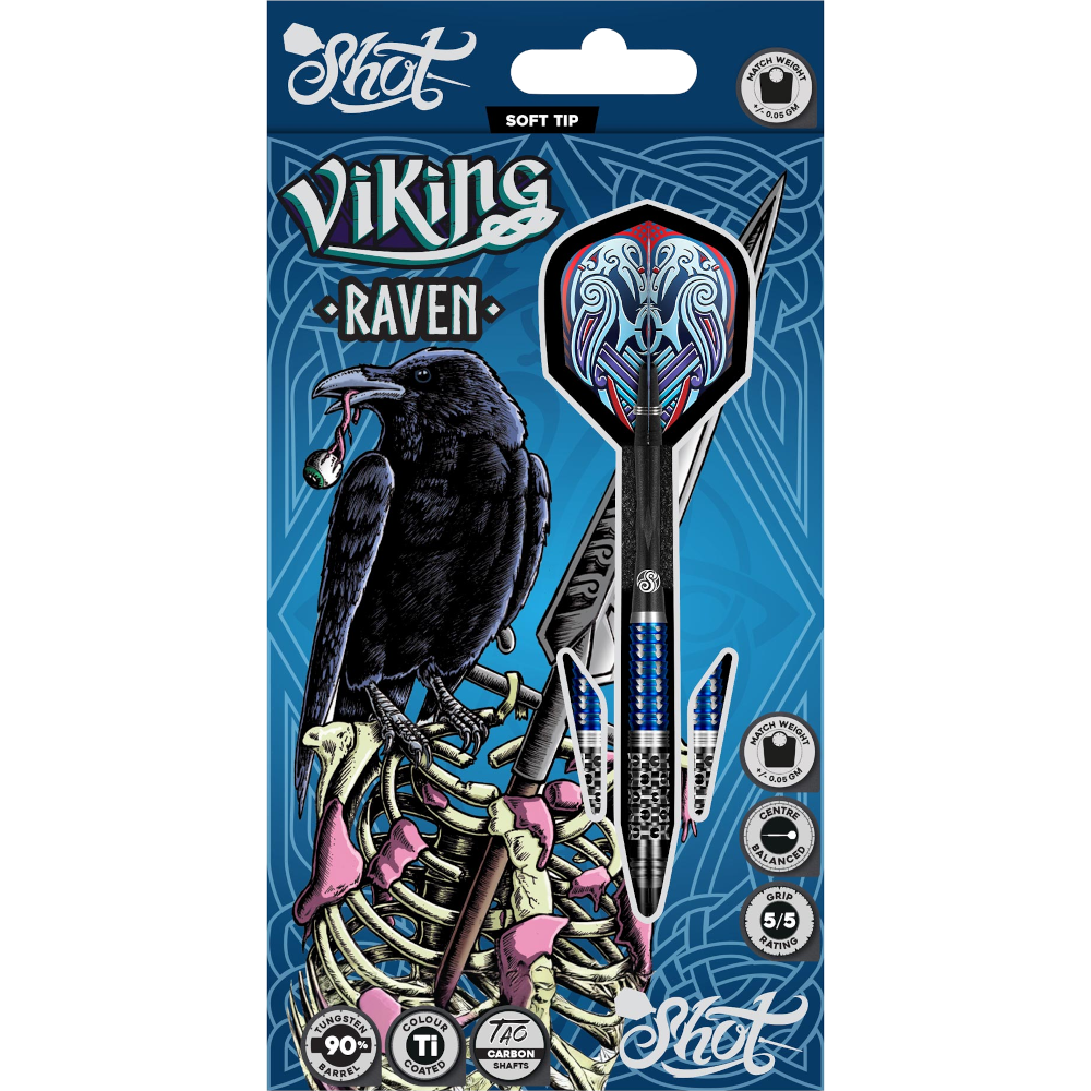 Shot Viking Raven Soft Tip Darts 90%