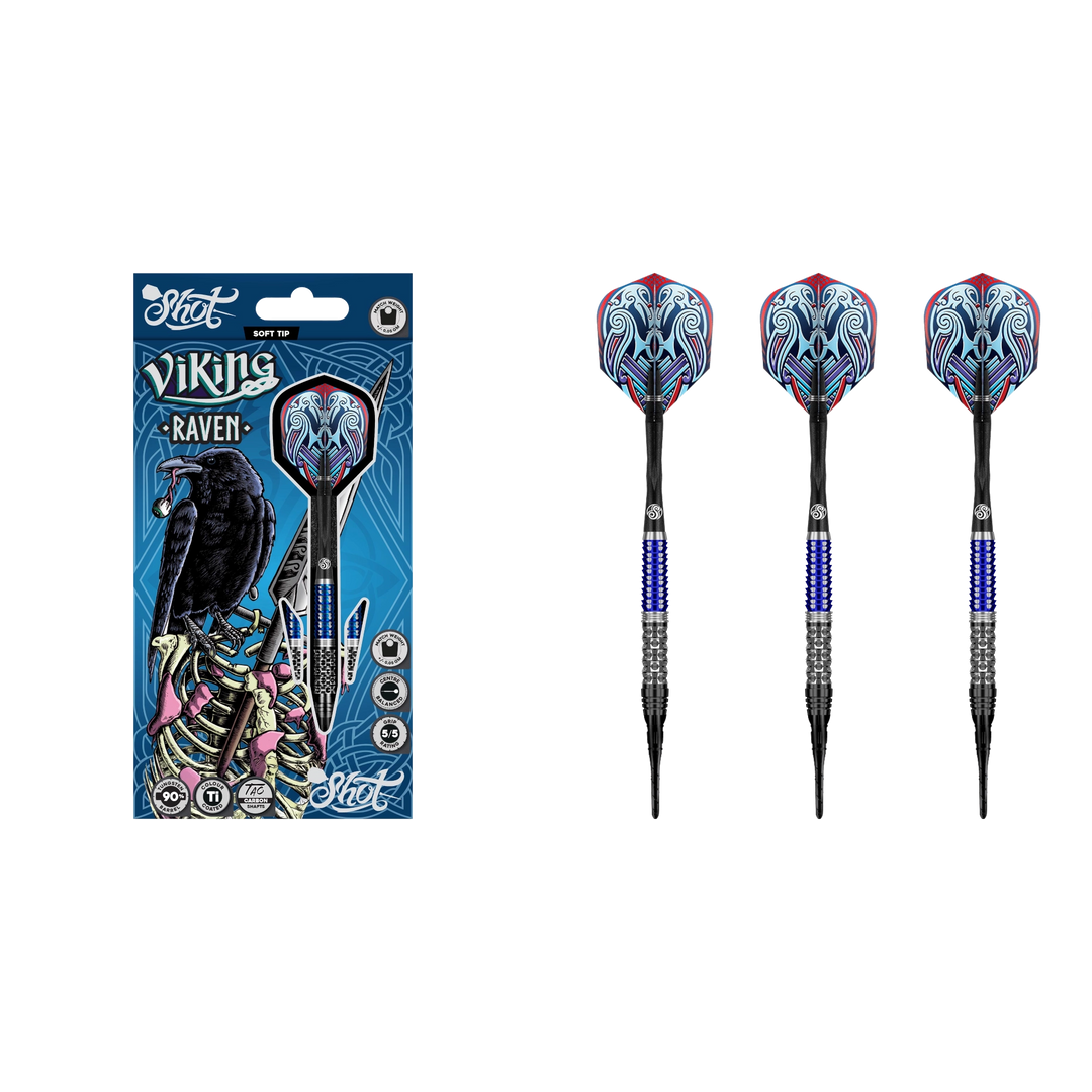 Shot Viking Raven Soft Tip Darts 90%