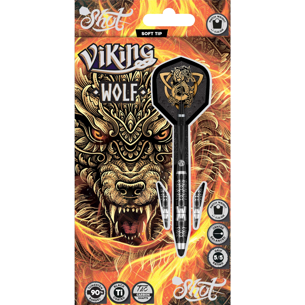 Shot Viking Wolf Soft Tip Dart 90%