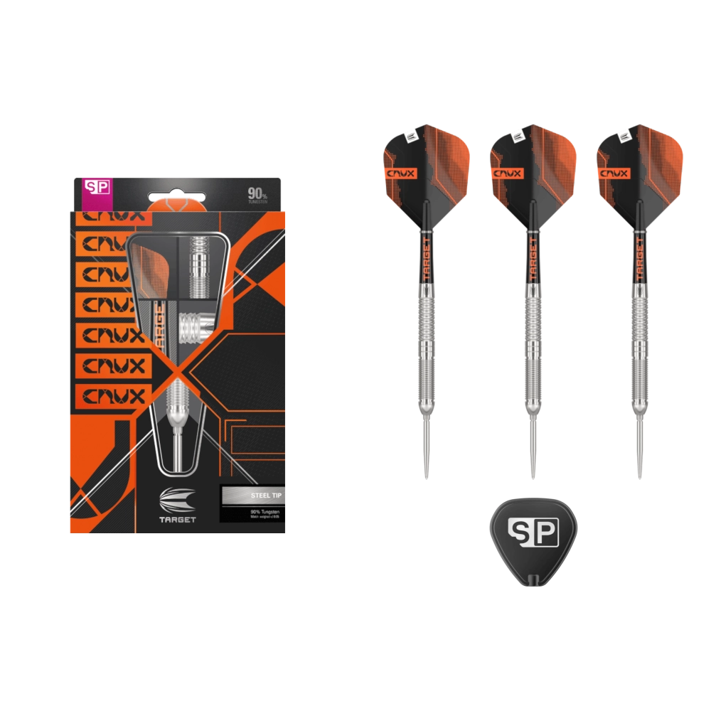 Target Crux 01 Swiss Point Steel Tip Darts 90%