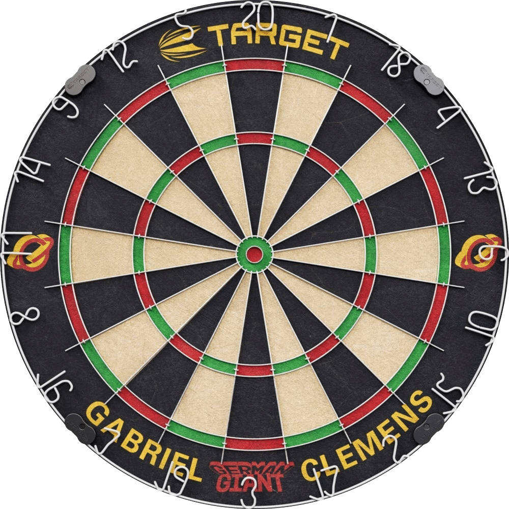 Target Gabriel Clemens Dartboard + 2 Dart Sets