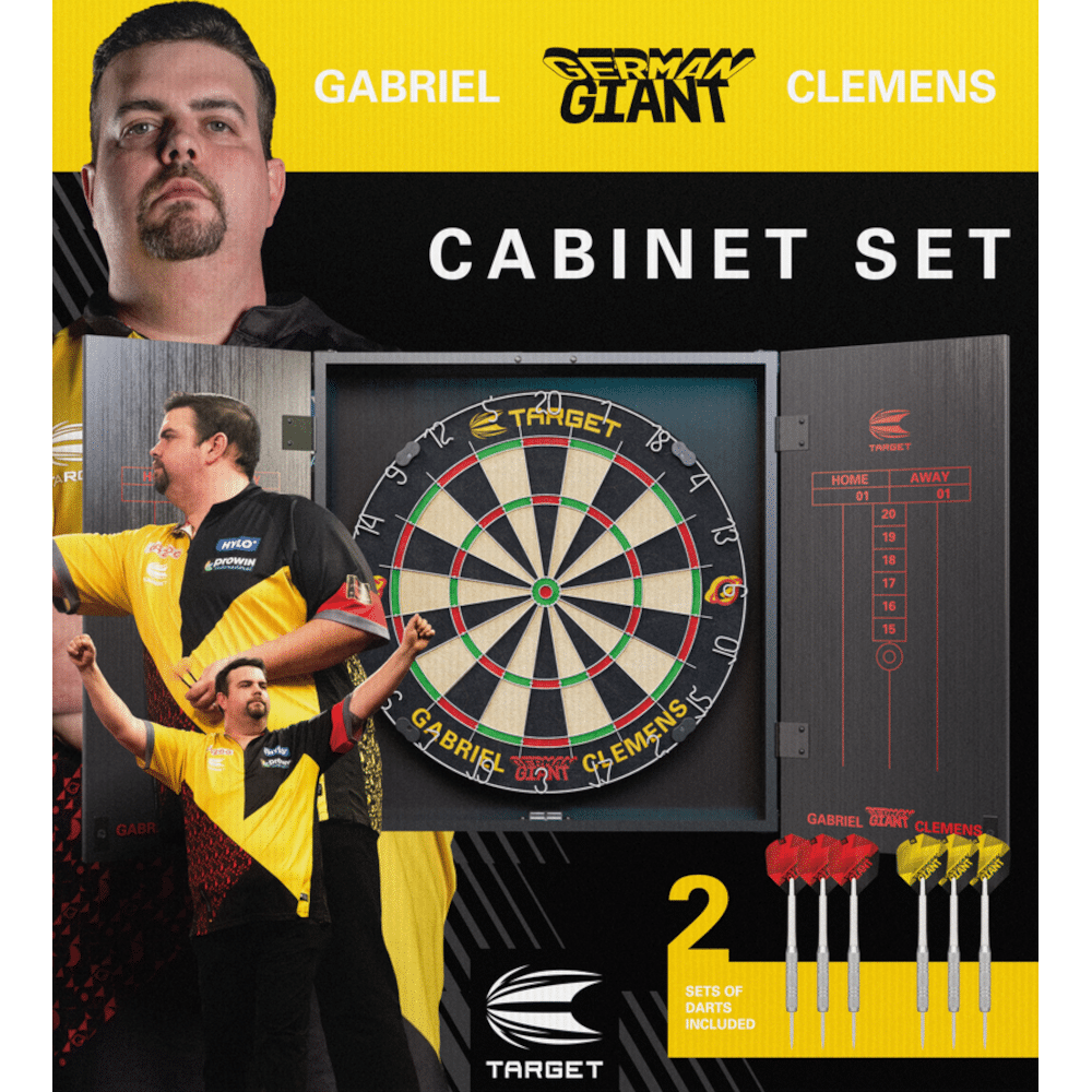 Target Gabriel Clemens Dartboard and Cabinet Set