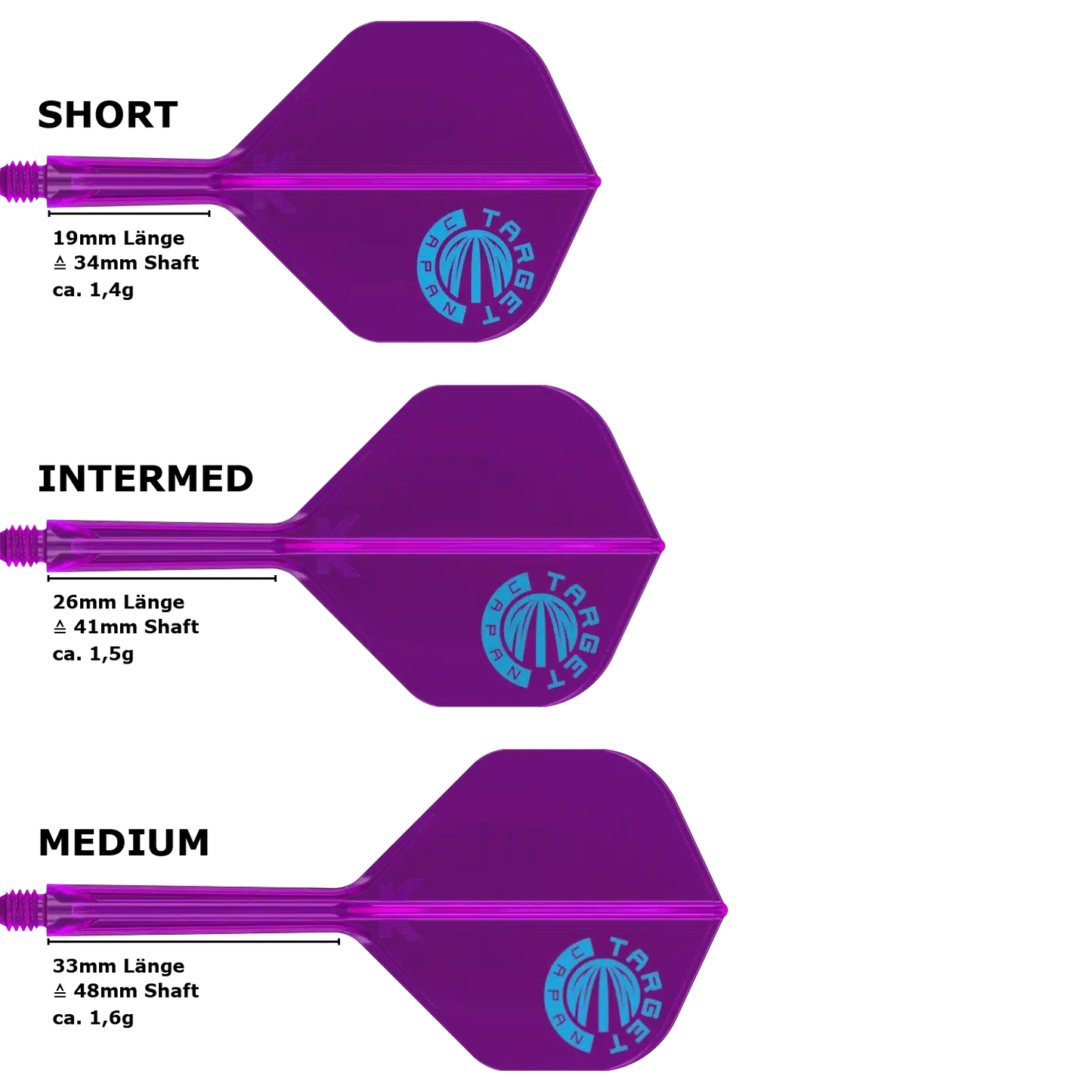 Target Japan K-Flex Purple Limited Standard No.2 Flight Shaft System