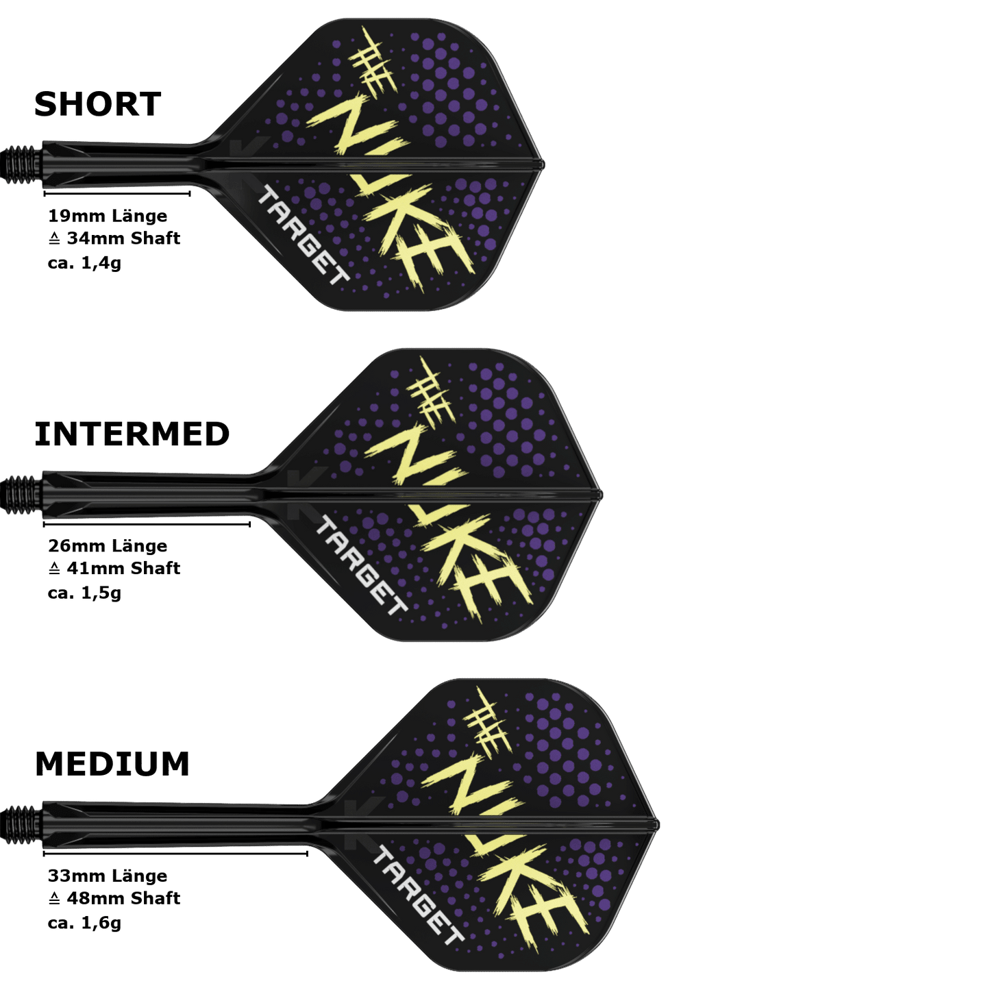 Target K-Flex Luke Littler Standard No.2 Flight Shaft System