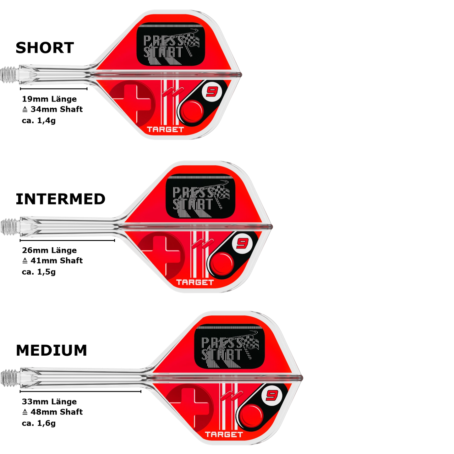 Target K-Flex Press Start Standard No.2 Flight Shaft System