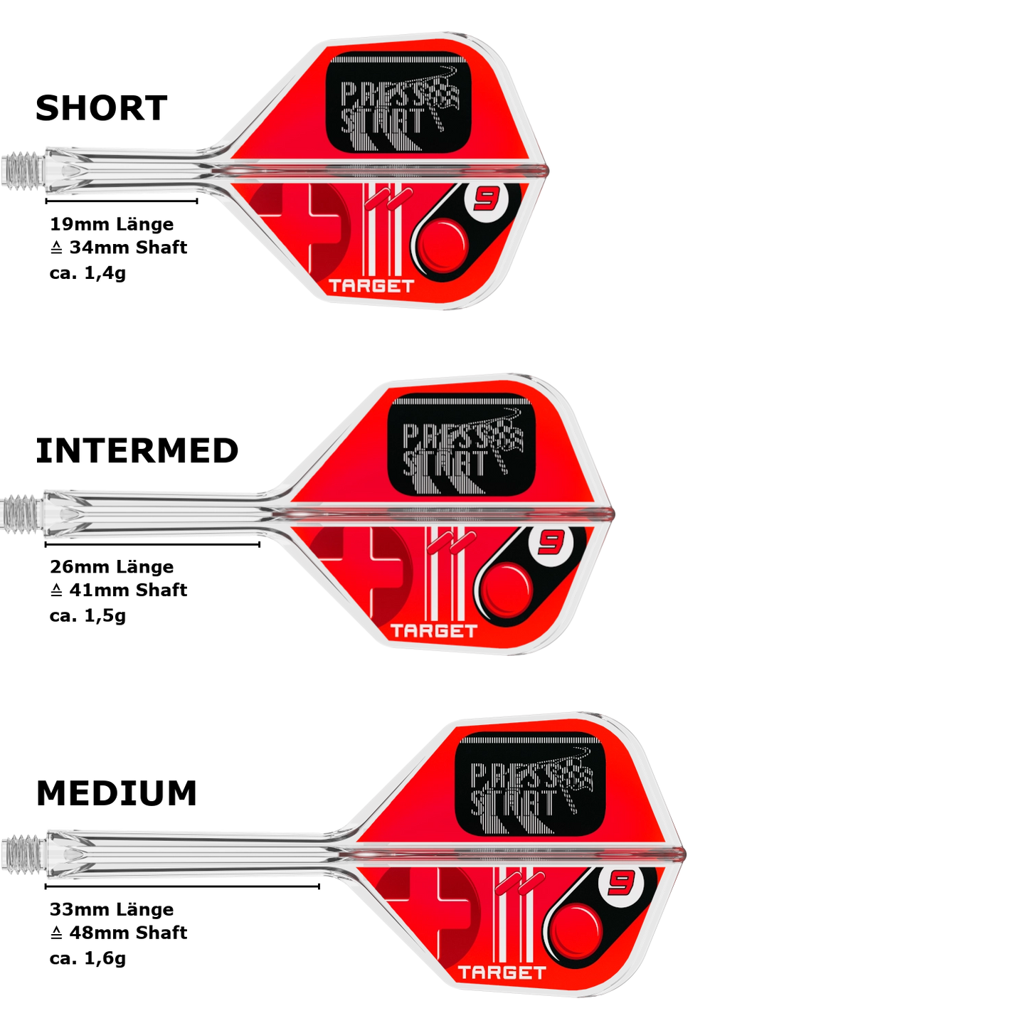 Target K-Flex Press Start Small Standard No.6 Flight Shaft System