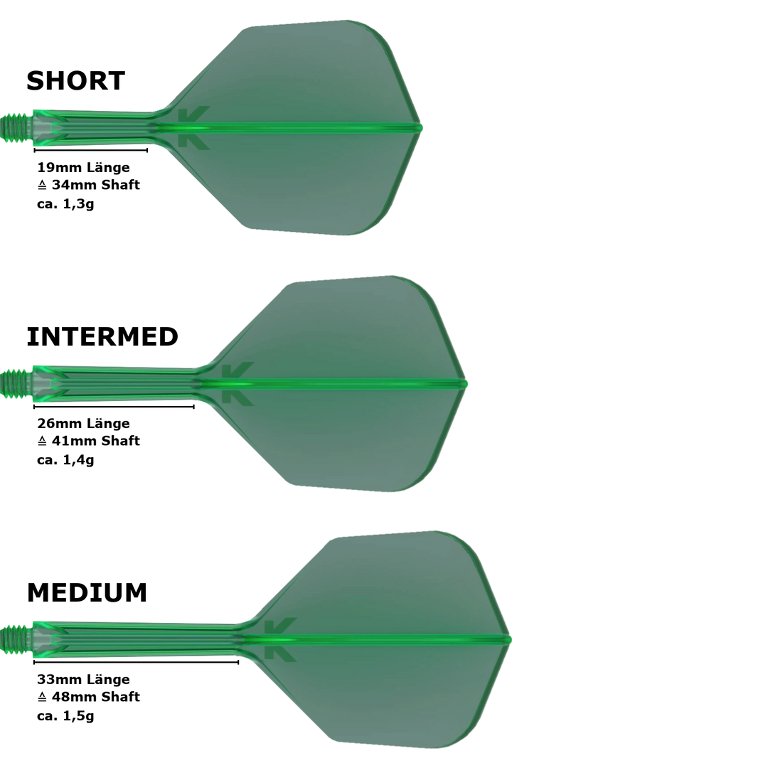 Target K-Flex Small Standard No.6 Flight Shaft System Green