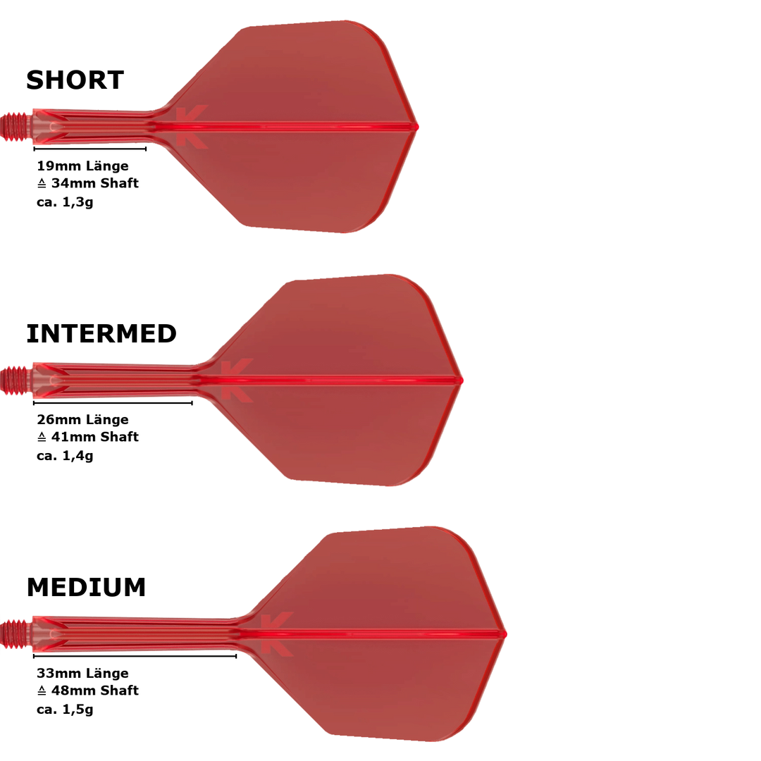 Target K-Flex Small Standard No.6 Flight Shaft System Red