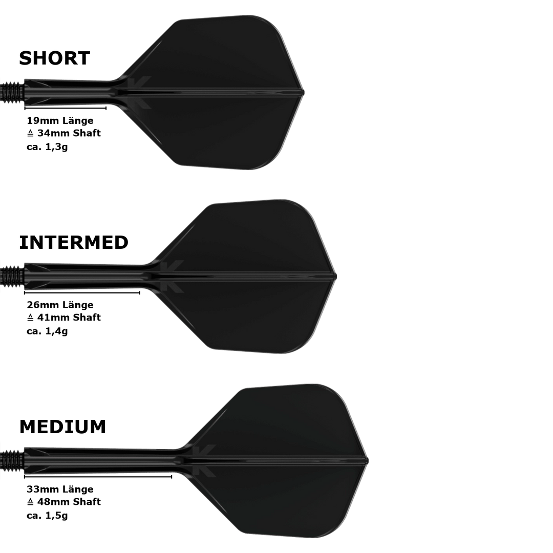 Target K-Flex Small Standard No.6 Flight Shaft System Schwarz