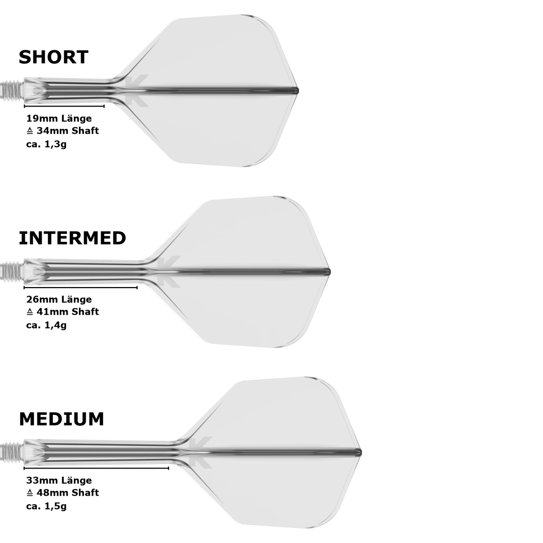 Target K-Flex Small Standard No.6 Flight Shaft System Transparent