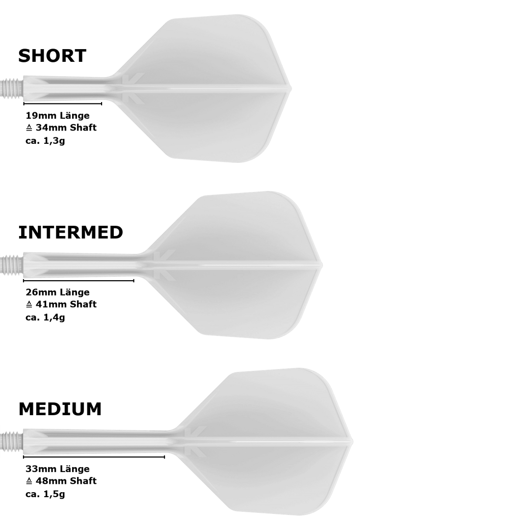 Target K-Flex Small Standard No.6 Flight Shaft System Weiß