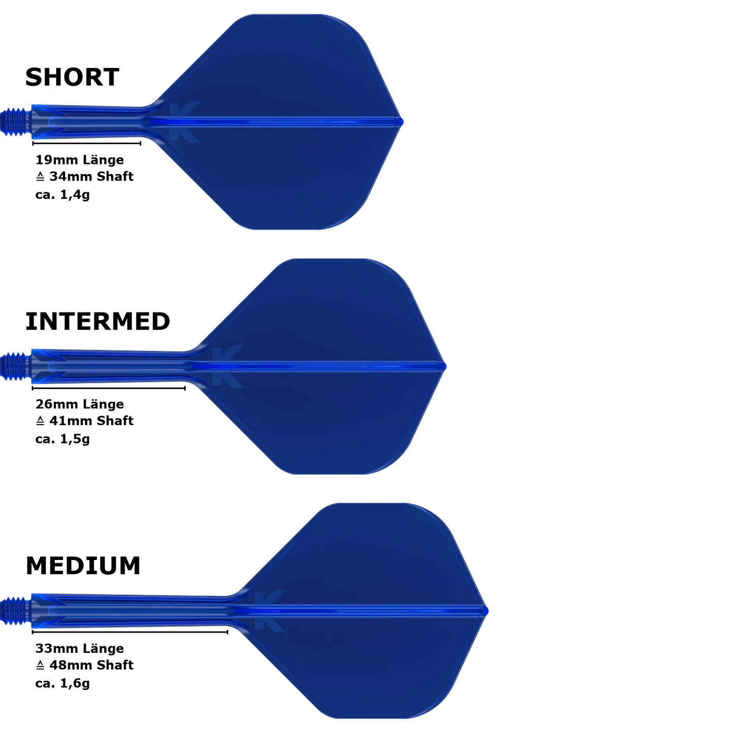 Target K-Flex Standard No.2 Flight Shaft System Blue
