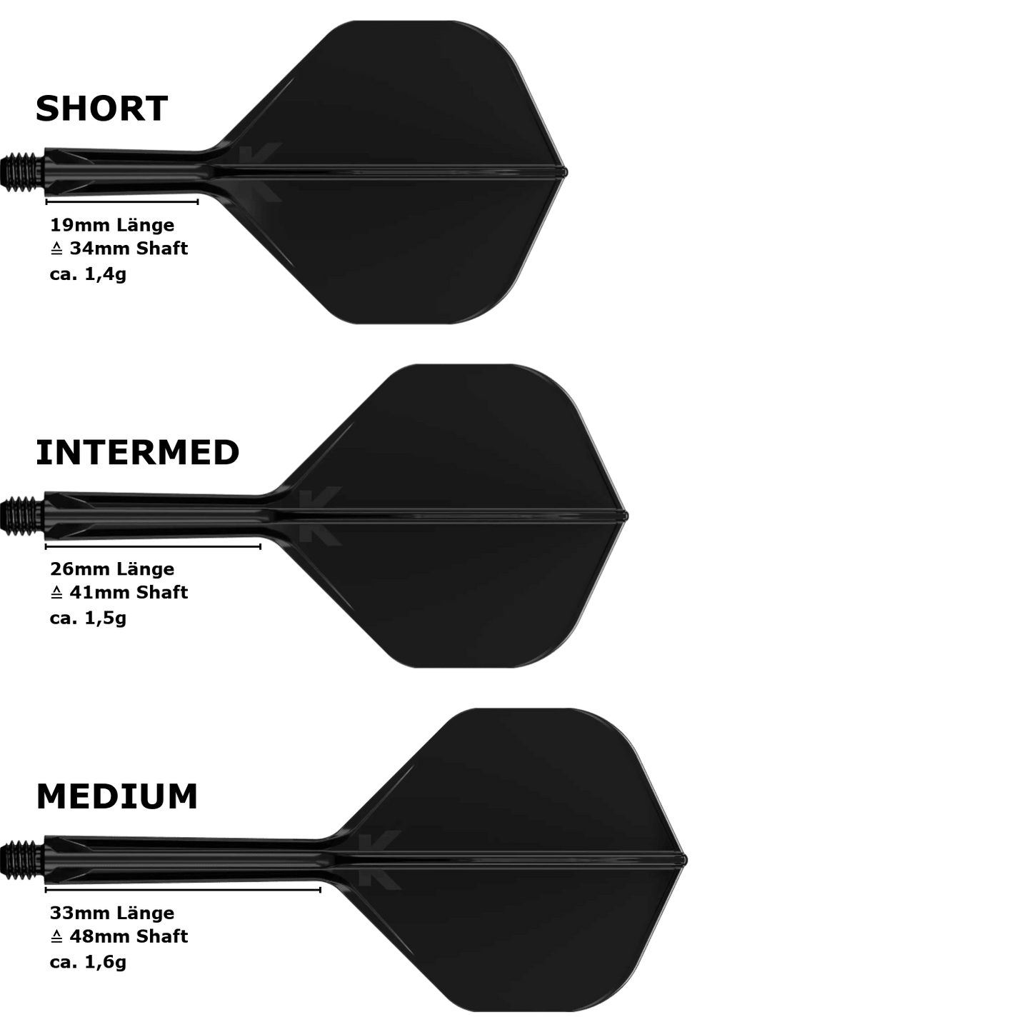 Target K-Flex Standard No.2 Flight Shaft System Schwarz