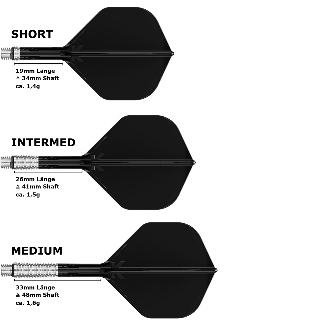 Target K-Shift Standard No.2 Flight Shaft System Schwarz