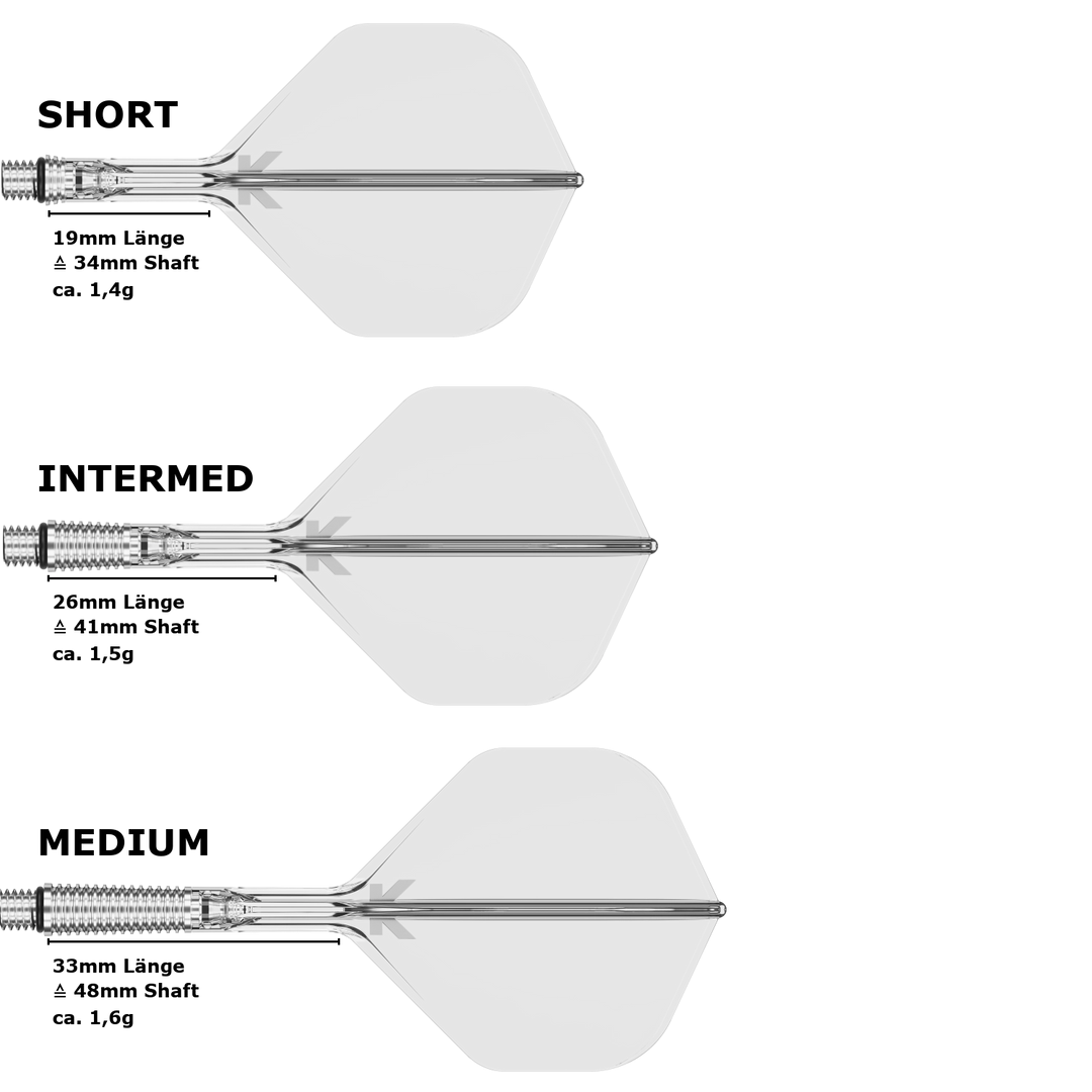 Target K-Shift Standard No.2 Flight Shaft System Transparent