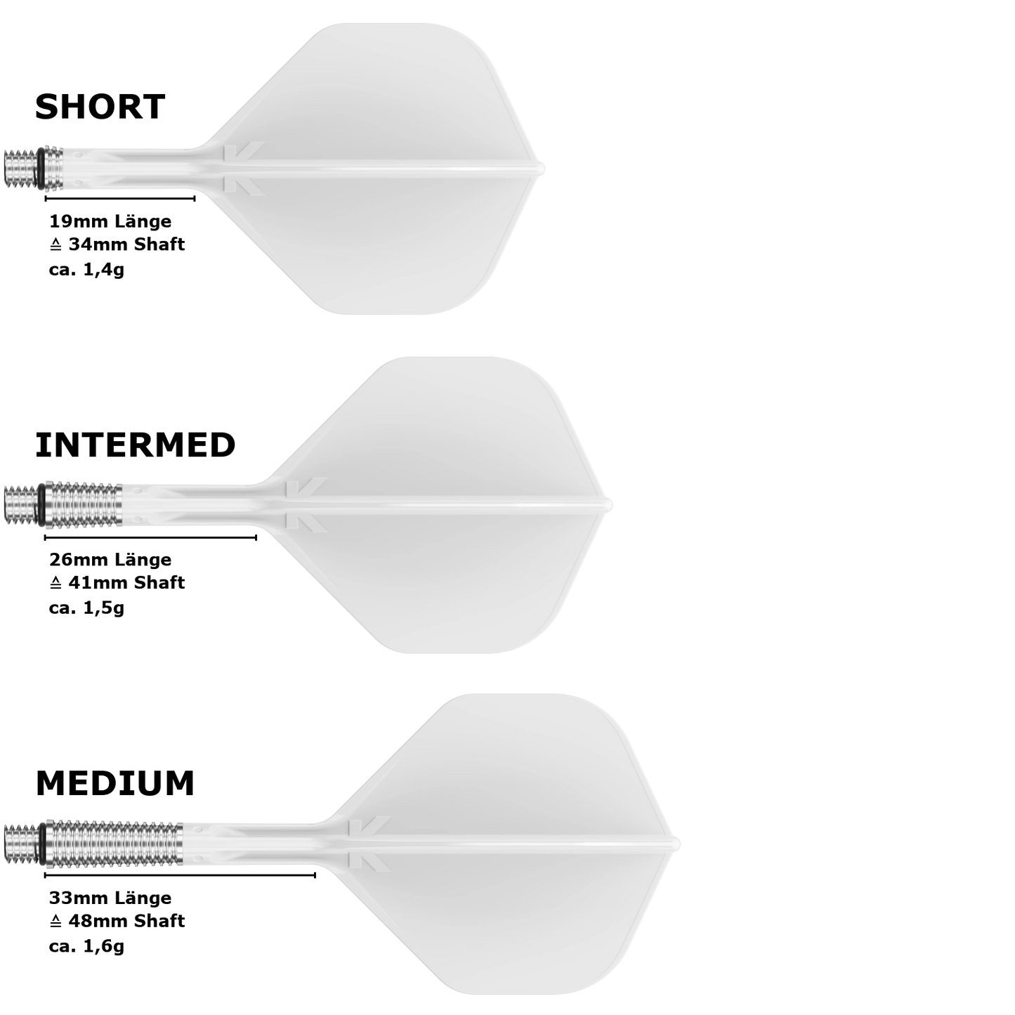 Target K-Shift Standard No.2 Flight Shaft System Weiß