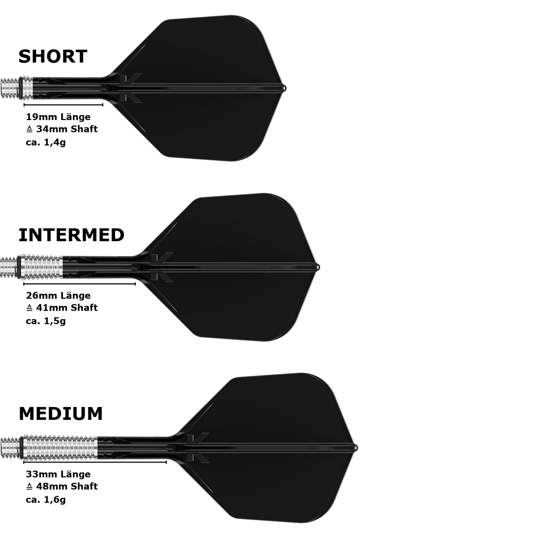 Target K-Shift Standard No.6 Flight Shaft System Schwarz