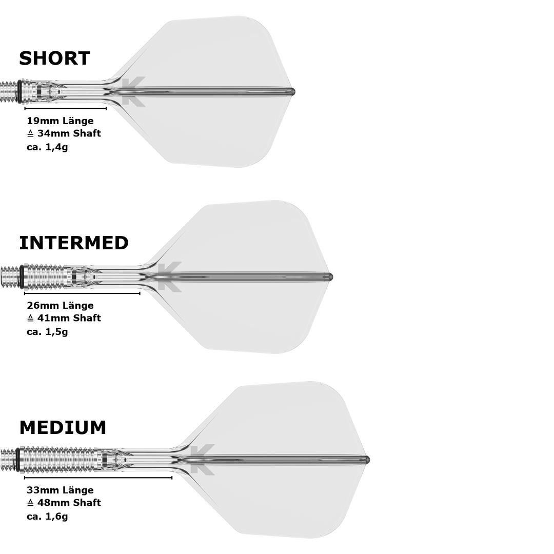 Target K-Shift Standard No.6 Flight Shaft System Transparent