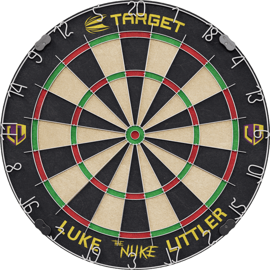 Target Luke Littler Dartboard + 2 Dartsets