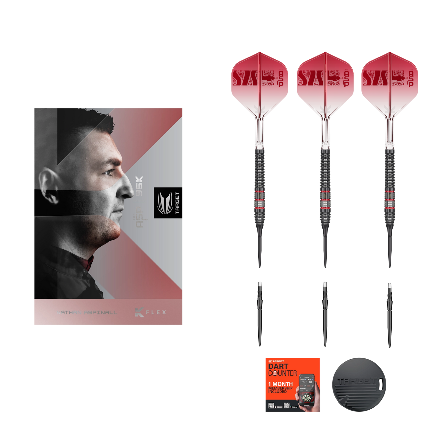 Target Nathan Aspinall 95K Swiss Point Steeldart 95%