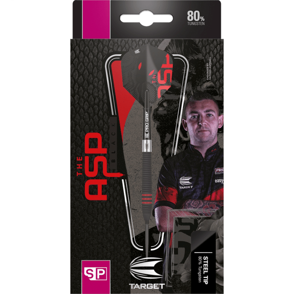 Target Nathan Aspinall Black Swiss Point Steeldart 80%