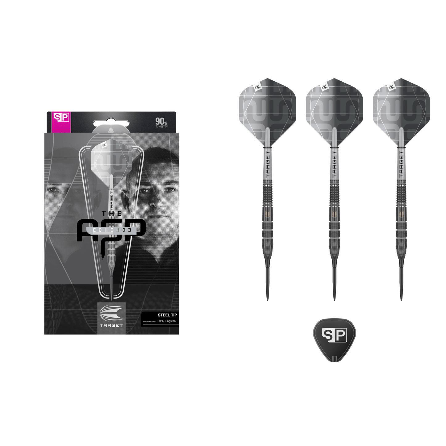 Target Nathan Aspinall x ECHO Swiss Point Steel Tip Darts 90%