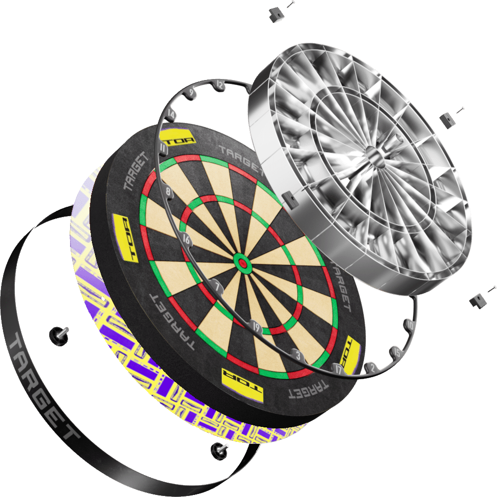 Target Tor Luke Littler WC 2025 Dartboard Surround Bundle