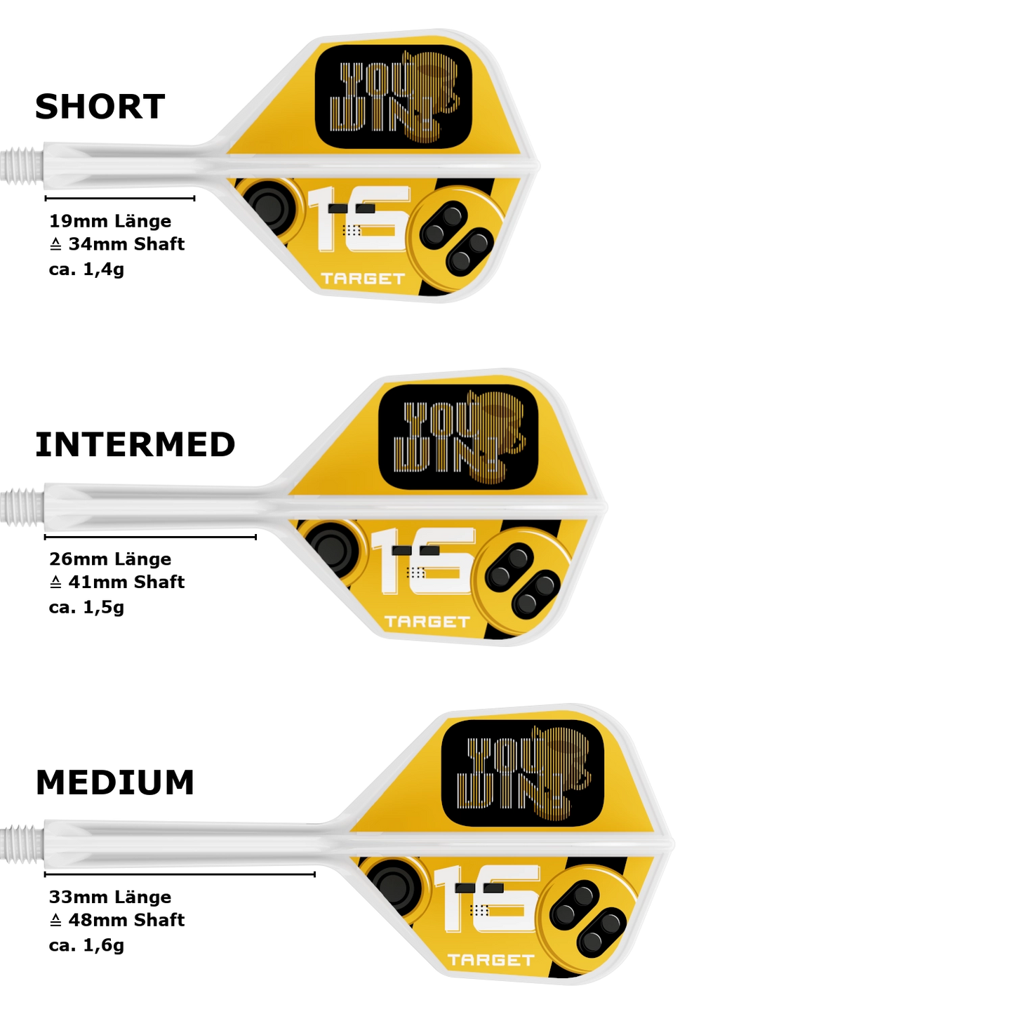 Target K-Flex You Win Small Standard No.6 Flight Shaft System